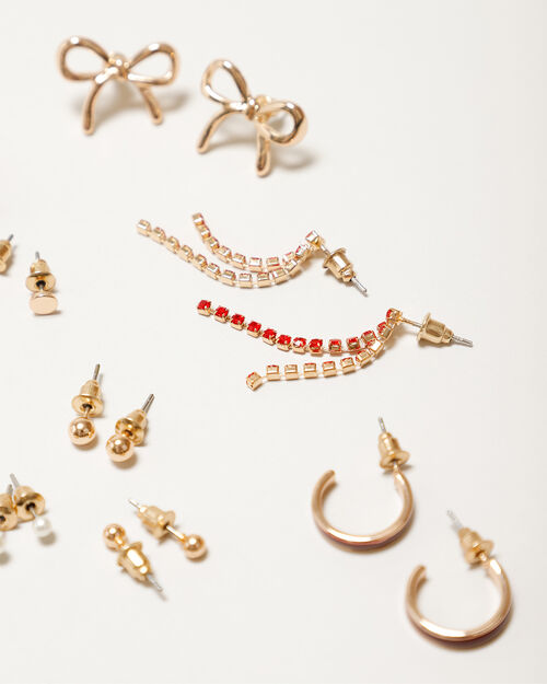 Set Aretes Rojos