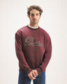 Sudadera Café Fit Relaxed,ROJO VINO