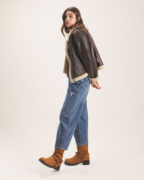 Jeans Fit Balloon Azul