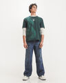 Baggy Jeans Negro,AZUL EMPOLVADO