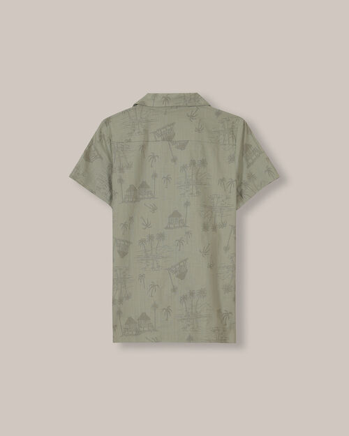 Camisa Verde Estampada