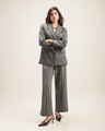 Pantalón Gris Pinzas,GRIS OBSCURO