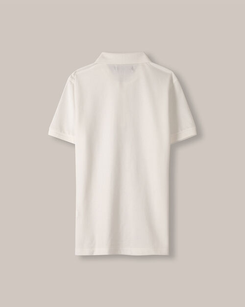 Polo Blanca Manga Corta