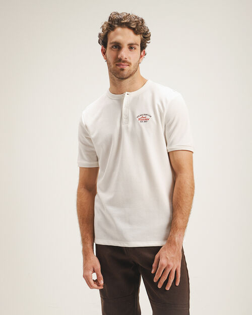 Playera Beige Manga Corta