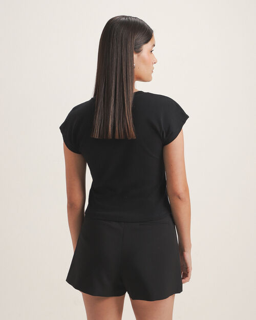 Playera Negra B&aacute;sica