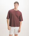 Playera Boxy Caf&eacute;,CAFE
