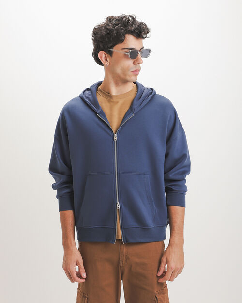 Sudadera Azul Gorro