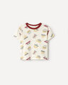 Playera Estampada Racing,BLANCO HUESO