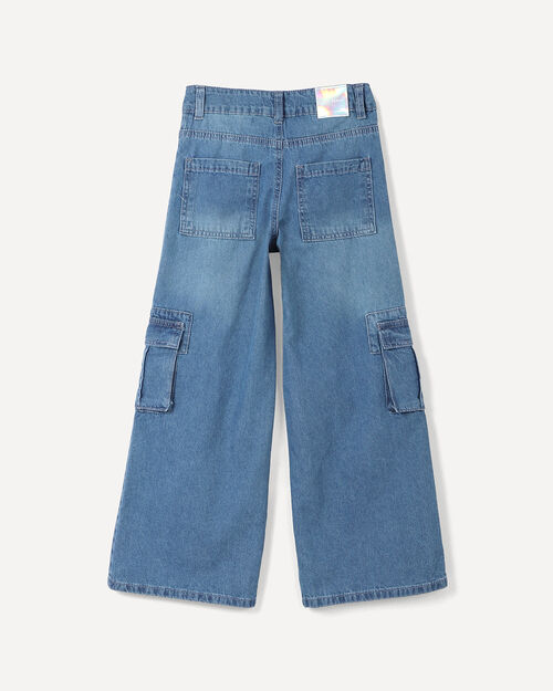Jeans Wide Leg Cargo