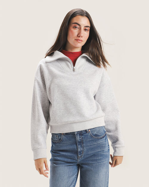 Sudadera Gris Cerrada