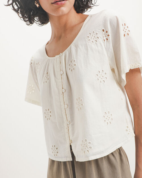 Blusa Tejido Eyelet