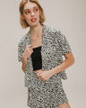 Camisa Cropped Animal Print,BLANCO P1