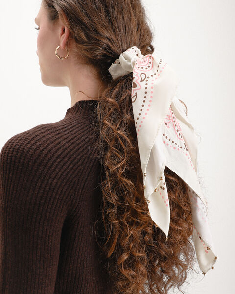 Bandana Blanca Estampada