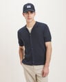Camisa Cuello Polo,AZUL ULTRAMAR