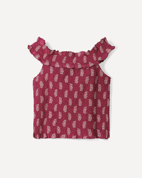 Blusa Roja Estampada