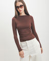 Playera Caf&eacute; Slim,CAFE