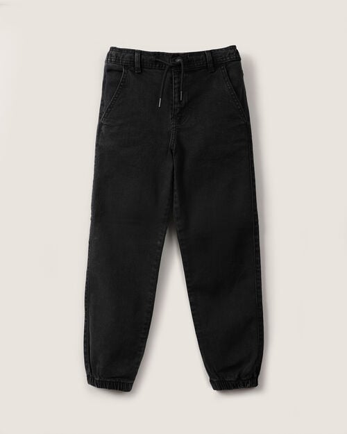 Jogger Negro De Mezclilla