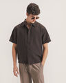 Camisa Negra Cropped,CAFE OBSCURO