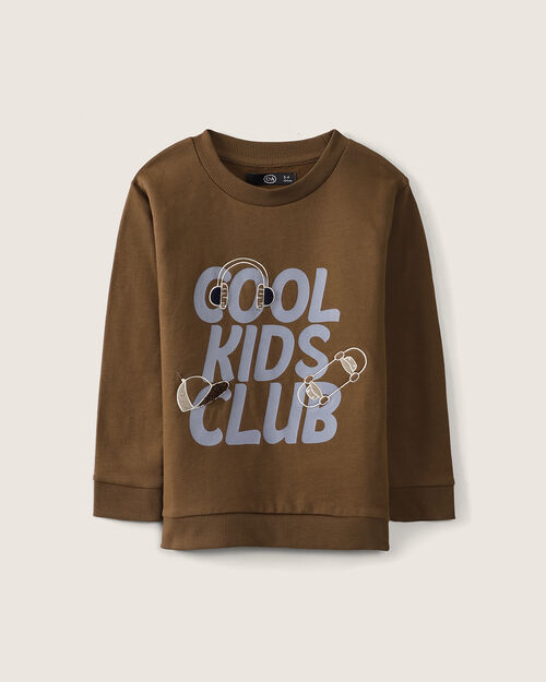 Sudadera Café Con Diseño