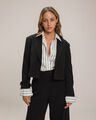 Blazer Cropped Negro,NEGRO