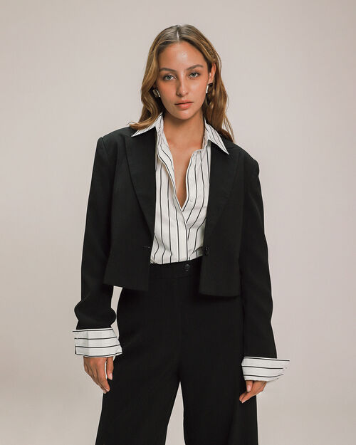 Blazer Cropped Negro
