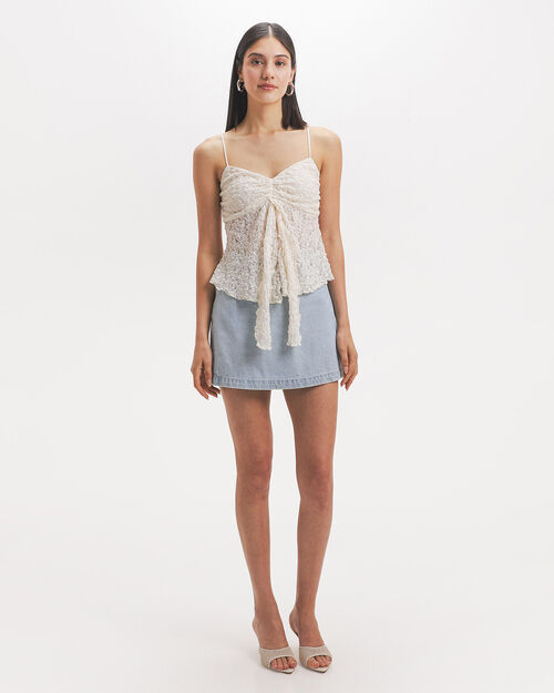 Short Falda De Mezclilla