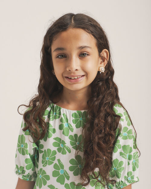 Vestido Corto Flores