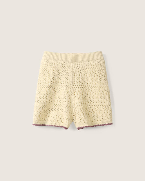 Short Beige Crochet