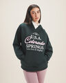 Sudadera Blanca Estampada,VERDE OBSCURO