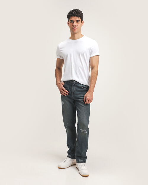 Jeans Fit Slim Destrucciones