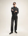 Camisa Negra Fit Regular,NEGRO