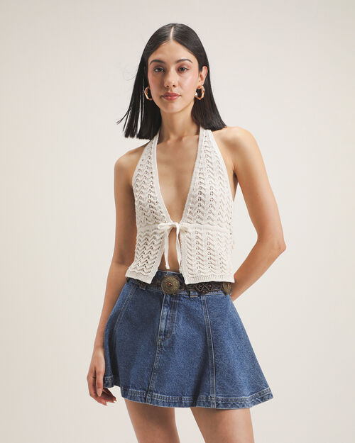 Top Halter Tejido
