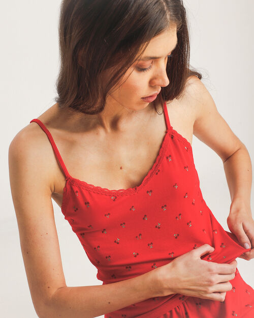 Conjunto De Pijama Cerezas