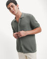 Polo Slim Beige,VERDE EMPOLVADO