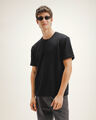 Playera Textura Fit Relaxed,NEGRO