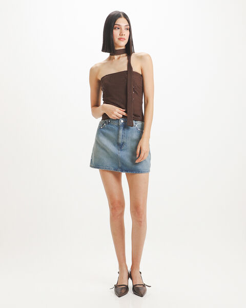Falda Mini Con Studs