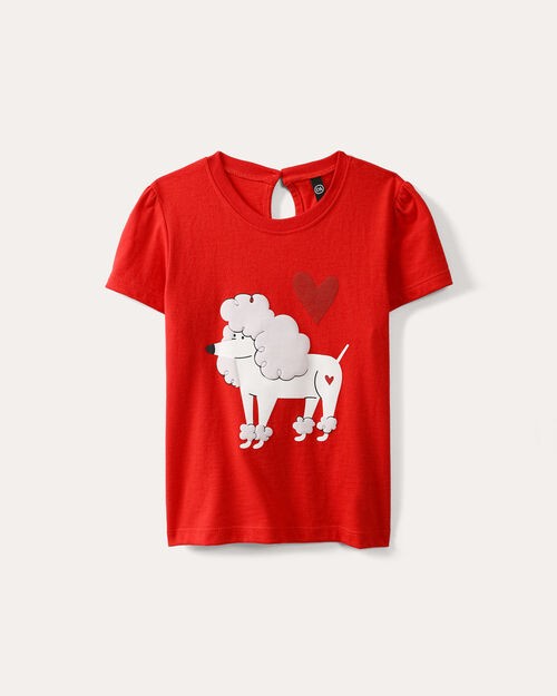 Playera Roja Estampada