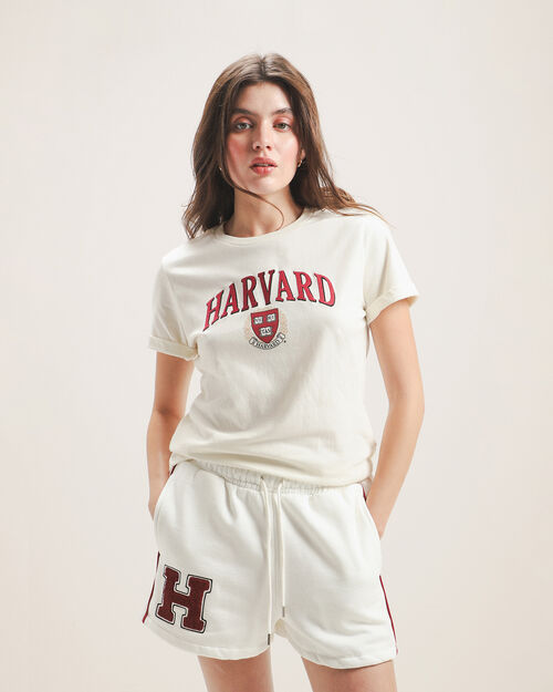 Playera Estampada Blanca