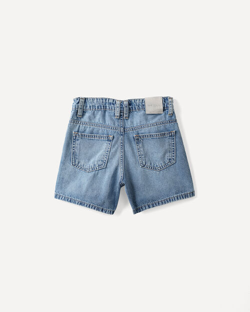Short Azul Con Brillos