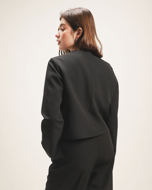 Saco Botones Cropped