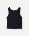 Tank Top B&aacute;sico,AZUL MARINO