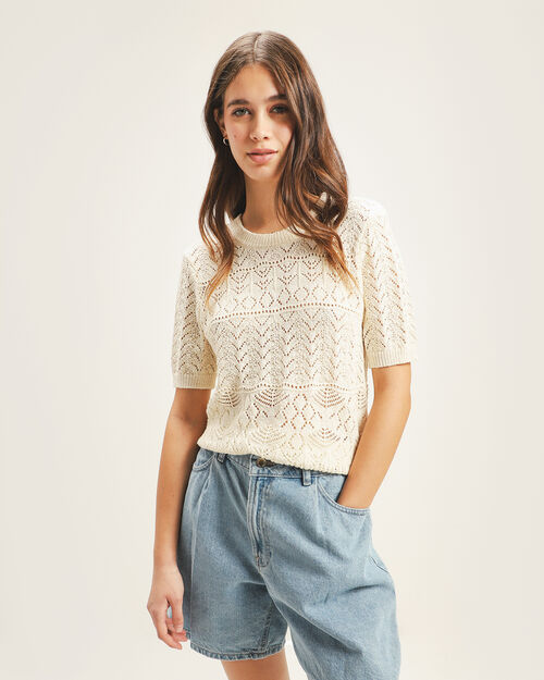 Top Tejido Beige