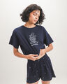 Crop Top Mickey Mouse,AZUL MARINO