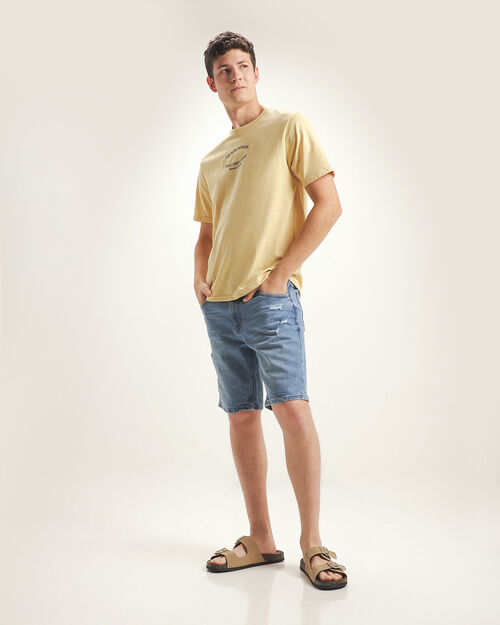 Bermuda Fit Slim Azul