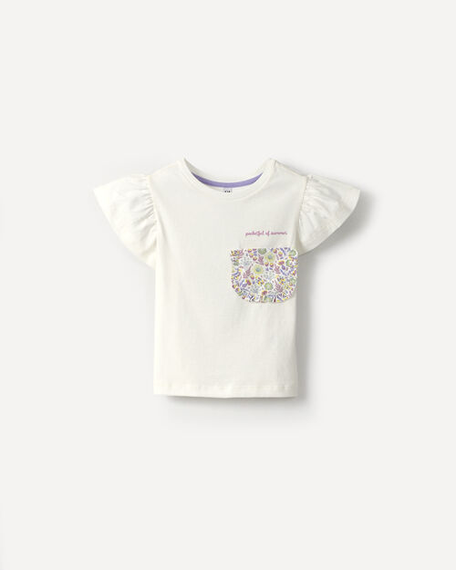 Playera Blanca Pocket
