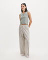 Pantal&oacute;n De Pijama Rayas,VERDE EMPOLVADO