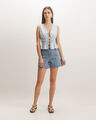Short Loose De Mezclilla,AZUL CIELO