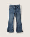 Jeans Fit Flare Destrucciones,AZUL ACERO