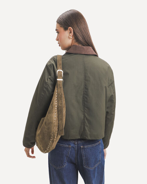 Chamarra Cropped Verde