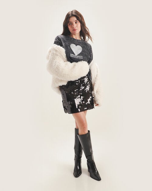 Falda Mini Lentejuelas